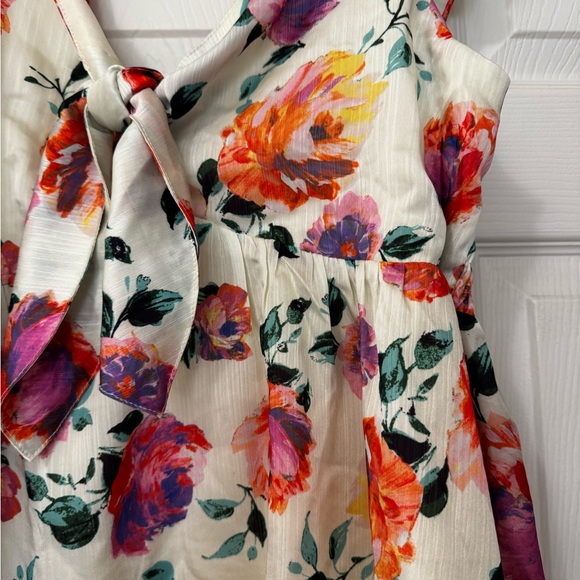 Vici women’s Floral Sleeveless Tie-Front Top SIZE L - Picture 2 of 4